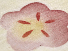 画像をギャラリービューアに読み込む, 浴衣 帯 レディース 単品 大人 半幅帯 送料無料 綿麻 京の帽子絞り 薄クリームベージュ地梅柄 女性 浴衣帯 半巾帯 2022 女性 和装帯 オリジナルNo.5 ktラニ