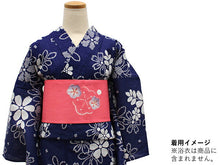 画像をギャラリービューアに読み込む, 浴衣 帯 レディース 単品 大人 半幅帯 送料無料 綿麻 京の帽子絞り コーラルピンク地梅柄 女性 浴衣帯 半巾帯 2022 女性 和装帯 オリジナルNo.6 ktラニ