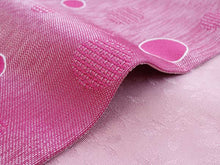 画像をギャラリービューアに読み込む, 洗える夏半幅帯 赤ピンク地水玉柄 単品 涼しげな帯 女性用 木綿や夏着物にも 《obクワ》