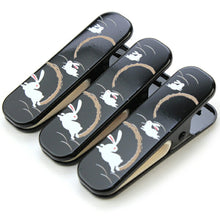 画像をギャラリービューアに読み込む, 着物クリップ 大 3個セット 黒 ウサギ クリップ 和装 着物 浴衣 衿止め えりどめ きものクリップ ハンディクリップ 帯結び 仮止め 和装小物 小物 着付小物 着付け 礼装 カジュアル 通年 大人 レディース 女性 日本製