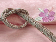 画像をギャラリービューアに読み込む, 帯揚げ 帯締め セット 夏 絽 夏用 正絹 夏着物 ピンク 萩 流水 ハイビスカス 刺繍 帯揚げ グリーン ベージュ ピンク レース 平組 女性 レディース 着物 和装小物 帯〆 2点セット クチ DM便可能