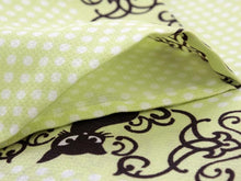 画像をギャラリービューアに読み込む, 洗える着物 セット 単衣 4点 セット レディース 小紋 送料無料 あす楽 Mサイズ モダン レトロ 女性 緑 猫 水玉 クリーム色 リボン 着物セット 洗える着物 単衣 名古屋帯 帯揚げ 帯締め 洗える着物 セット 和装 和服