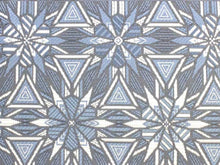 画像をギャラリービューアに読み込む, 半幅帯 正絹 リバーシブル 博多織 小袋帯 長尺 4m グレー 白 ブルー 花紋 雪花 柄 着物 細帯 レディース 女性 仕立て付き 送料無料 UR0808ウフ