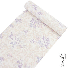 画像をギャラリービューアに読み込む, 着物 反物 洗える着物 レディース セミオーダー付 送料無料 XS S M L XL サイズ 袷 単衣 オフホワイト 桃色 桜 小鳥 鈴 みすゞうた 金子 みすゞ 和装 和服 レディース 女性 小紋 送料無料 着物 反物 きもの セール対象外 Kt09ふく