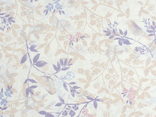 画像をギャラリービューアに読み込む, 着物 反物 洗える着物 レディース セミオーダー付 送料無料 XS S M L XL サイズ 袷 単衣 オフホワイト 桃色 桜 小鳥 鈴 みすゞうた 金子 みすゞ 和装 和服 レディース 女性 小紋 送料無料 着物 反物 きもの セール対象外 Kt09ふく