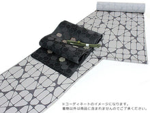 画像をギャラリービューアに読み込む, 江戸小紋 正絹 丹後ちりめん 創作江戸小紋 仕立て付き 反物 単品 着物のみ グレーベージュ 市松重ね 着物 女性 レディース 和装 和服 モダン 東京 urチオ