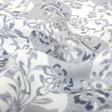 画像をギャラリービューアに読み込む, 正絹 小紋 反物 丹後ちりめん 仕立て付き 反物 単品 着物のみ グレー 白 紺 京更紗 着物 女性 レディース 和装 和服 モダン 送料無料 日本製 京都 urウラ