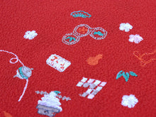 画像をギャラリービューアに読み込む, 半衿 刺繍 レディース 単品 あす楽 赤 正月 梅 松 竹 柄 半襟 ポリエステル 洗える 半えり 女性 和装小物 カジュアル 着物 おしゃれ 日本製 DM便 ラミエール kbくに