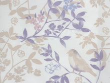 画像をギャラリービューアに読み込む, 洗える着物 袷 レトロ モダン 小紋 フリーサイズ オフホワイト 桃色 桜 小鳥 鈴 柄 レディース 仕立て上がり 金子みすゞ みすず プレタ ktふに KZ