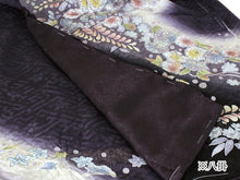 画像をギャラリービューアに読み込む, 訪問着 正絹 未仕立て 仮絵羽 黒 紫 辻が花訪問着 単品 仕立て付き ガード加工 足袋 プレゼント 新品 色 販売 購入 礼装 既婚 旅館 料亭 女将 仕事 パーティー 送料無料