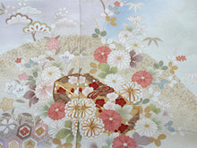 画像をギャラリービューアに読み込む, 訪問着 正絹 未仕立て グリーン 水色 花 文箱 単品 仕立て付き ガード加工 足袋 プレゼント 新品 色 販売 購入 礼装 既婚 旅館 料亭 女将 仕事 パーティー 送料無料