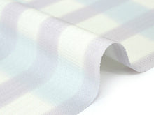 画像をギャラリービューアに読み込む, 正絹 小紋 反物 丹後ちりめん フルオーダー 仕立て付き 着物 和装 和服 オフホワイト地 ブルー パープル チェック柄 モダン 単品 女性 レディース 送料無料 東京 hbワラ