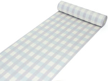 画像をギャラリービューアに読み込む, 正絹 小紋 反物 丹後ちりめん フルオーダー 仕立て付き 着物 和装 和服 オフホワイト地 ブルー パープル チェック柄 モダン 単品 女性 レディース 送料無料 東京 hbワラ