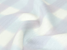 画像をギャラリービューアに読み込む, 正絹 小紋 反物 丹後ちりめん フルオーダー 仕立て付き 着物 和装 和服 オフホワイト地 ブルー パープル チェック柄 モダン 単品 女性 レディース 送料無料 東京 hbワラ