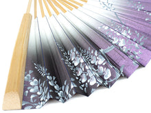 画像をギャラリービューアに読み込む, 扇子 女性用 ミニ 紫地 白 グラデーション 藤 紙扇子 紙箱入り ポケットサイズ コンパクト レディース プレゼント ギフト おしゃれ 普段使いに 婦人用 女性 レディース せんす 和装小物 夏 P62 KZ 母の日 ギフト