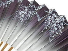 画像をギャラリービューアに読み込む, 扇子 女性用 ミニ 紫地 白 グラデーション 藤 紙扇子 紙箱入り ポケットサイズ コンパクト レディース プレゼント ギフト おしゃれ 普段使いに 婦人用 女性 レディース せんす 和装小物 夏 P62 KZ 母の日 ギフト