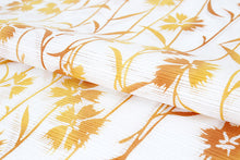 画像をギャラリービューアに読み込む, 竺仙 浴衣 反物 単品 綿絽 白 オレンジ ぼかし 撫子 女性 レディース 大人 ゆかた ブランド 老舗 ちくせん 日本製 和装 和服 浴衣反物 CSワウ セール対象外 送料無料