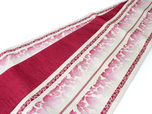 画像をギャラリービューアに読み込む, 帯 ゆかた帯 レディース 単品 ブランド 和つう watuu 間道 花 レッド レディース浴衣帯 リーシブル 半幅帯 女性 夏着物 和装 和服 レトロ KZ 大きいサイズ 長め 長尺 大人 KZ ktうく
