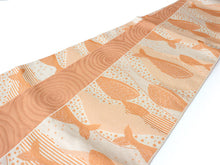 画像をギャラリービューアに読み込む, 帯 ゆかた帯 レディース 単品 ブランド みすゞうた 金子みすゞ オレンジ マリン ドット くじら 柄 レディース浴衣帯 リーシブル 半巾 半幅帯 女性 夏着物 和装 和服 レトロ 大きいサイズ 長め 長尺 大人 あす楽 KZ ktうら