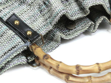 画像をギャラリービューアに読み込む, バッグ レディース 夏物 単品 浴衣 巾着型 タッセル付き バンブー 竹 ブラック ボーダー 縞 女性 バック ゆかた 浴衣バッグ 手提げ 和装 和服 きもの レトロ あす楽 kbオニ