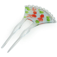 画像をギャラリービューアに読み込む, かんざし 和装 パール バチ型 金魚 流水 柄 和装小物 簪 kanzasi 髪飾り ヘアアクセサリー 夏 和装 和服 小物 レディース 女性 着物 日本製 KZ kbふら