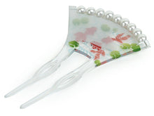 画像をギャラリービューアに読み込む, かんざし 和装 パール バチ型 金魚 流水 柄 和装小物 簪 kanzasi 髪飾り ヘアアクセサリー 夏 和装 和服 小物 レディース 女性 着物 日本製 KZ kbふら
