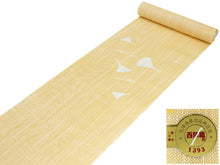 画像をギャラリービューアに読み込む, 名古屋帯 夏 お仕立て付き 麻 イエロー ホワイト イチョウ 柄 夏着物 八寸 なごや帯 西陣織 七野宮岸織物謹製 和装 和服 女性 レディース 夏物 夏用 新品 証紙付き 洒落 ゆかた 送料無料 日本製 hgクト