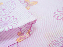 画像をギャラリービューアに読み込む, 洗える着物 絽 セット 夏 夏物 絽 4点セット ピンク パープル 菊 ベージュ帯 小紋 名古屋帯 大人 L サイズ レディース 女性 きもの 和装 和服 送料無料 あす楽 wgワク