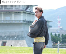 画像をギャラリービューアに読み込む, 着物 セット メンズ デニム着物 デビュー 8点フルセット 着物 角帯 半襦袢 ステテコ 腰紐 2本 足袋 雪駄 着物セット 初心者 カジュアル デニム 初めて 和装 和服 メンズ 男性 紳士 着物デビューセット セール対象外