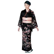 画像をギャラリービューアに読み込む, 訪問着 セット 購入 黒地 茶屋辻 5点セット フリー サイズ 仕立て上がり 洗える着物 訪問着 袋帯 長襦袢 正絹帯揚げ 正絹帯締め セット ポリエステル アッシュエル HL 和装 和服 着物セット 洗える訪問着 販売 七五三 結婚式