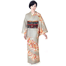 画像をギャラリービューアに読み込む, 訪問着 セット 購入 渋グレー地宝尽くし松竹梅 18点フルセット フリー サイズ 仕立て上がり 洗える着物 訪問着 袋帯 長襦袢 草履 バッグ 着付け小物一式 白足袋 セット 初心者 和装 和服 着物セット 洗える