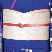 画像をギャラリービューアに読み込む, 訪問着 セット 購入 群青色 吉祥花 18点フルセット フリー サイズ 仕立て上がり 洗える着物 訪問着 袋帯 長襦袢 草履 バッグ 着付け小物一式 白足袋 セット 初心者 和装 和服 着物セット 洗える訪問着 販売 七