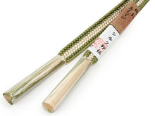 画像をギャラリービューアに読み込む, 帯締め 正絹 単品 印伝 グリーン 白 毘沙門 亀甲 平組 洒落 レディース 着付け小物 女性 和装小物 日本製 撚り房 送料無料 kdコト