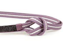 画像をギャラリービューアに読み込む, 帯締め 正絹 単品 印伝 藤色 白 黒 青海波 平組 洒落 レディース 着付け小物 女性 和装小物 日本製 撚り房 送料無料 kdコト