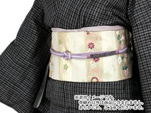 画像をギャラリービューアに読み込む, 帯締め 正絹 単品 印伝 藤色 白 黒 青海波 平組 洒落 レディース 着付け小物 女性 和装小物 日本製 撚り房 送料無料 kdコト