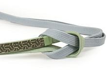 画像をギャラリービューアに読み込む, 帯締め 正絹 単品 印伝 グレー グリーン 毘沙門 亀甲 平組 洒落 レディース 着付け小物 女性 和装小物 日本製 撚り房 送料無料 kdコト