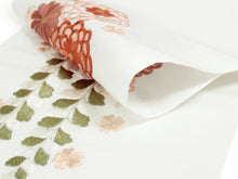 画像をギャラリービューアに読み込む, 刺繍 半衿 単品 白 ピンク オレンジ グリーン ゴールド 菊 桜 レディース 日本製 女性 和服 和装 着物 振袖 化繊 あす楽 メール便 セミフォーマル カジュアル 東洋紡 シオゼ エビエラウォーム ネコポス便発送可能