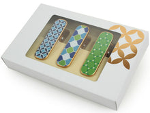 画像をギャラリービューアに読み込む, 着物クリップ 大 3個セット グリーン ブルー 六角形 よろけ縞 クローバー きものクリップ ハンディクリップ 衿止め 着付け小物 和装 着物 送料無料対象外 セール対象外 wgくわ