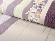 画像をギャラリービューアに読み込む, 洗える着物 セット レディース セミオーダー 反物 小紋 名古屋帯 帯揚げ 帯締め 4点 袷 単衣 着物 セット SS S M L LL フリー サイズ 茶 花 七宝 きもの 矢絣 梅 九寸 証紙 佐々木染織 永楽屋 コラボ レトロ アンティークデザイン 古典 和装 和服 送料無料 セール対象外