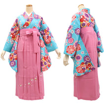 画像をギャラリービューアに読み込む, 袴セット 卒業式 小学生 大学生 女性 女の子 購入 全5種類 二尺袖 着物 刺繍 袴 セット 2点セット 黒 ジュニア 袴 セット 卒業 謝恩会 着付け コスプレ 送料無料 和装 和服 レディース 2022