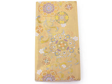 画像をギャラリービューアに読み込む, 袋帯 フォーマル 全通 金 花紋 唐草 宝相華 七宝 礼装用 仕立て上がり 訪問着 色無地 新品 未使用 日本製 レディース 女性 着物 帯 入学式 卒業式 和装 和服 ポリエステル 送料無料 KZ tkこに