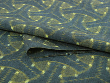 画像をギャラリービューアに読み込む, 木綿着物反物 久留米絣 レディース フルオーダー 仕立て付 グリーン 幾何学 白中絣 かすり 生地 単品 女性 カジュアル 単衣 小紋 和装 和服 新品 未使用 カジュアル 普段着 綿 コットン 洗える XS S M L XL 春 秋