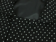 画像をギャラリービューアに読み込む, 着物 コート ケープ ポンチョ 冬 女性 レディース 着物コート 和装コート あったか 日本製 起毛 へちま衿 黒 ドット 防寒