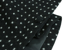 画像をギャラリービューアに読み込む, 着物 コート ケープ ポンチョ 冬 女性 レディース 着物コート 和装コート あったか 日本製 起毛 へちま衿 黒 ドット 防寒