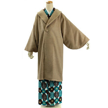画像をギャラリービューアに読み込む, 着物 コート 冬 へちま衿 キャメル アルパカ シャルム加工 日本製 和装コート 着物コート あったか ウール ロングコート 女性 レディース 和装 和服 防寒