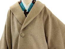 画像をギャラリービューアに読み込む, 着物 コート 冬 へちま衿 キャメル アルパカ シャルム加工 日本製 和装コート 着物コート あったか ウール ロングコート 女性 レディース 和装 和服 防寒