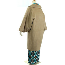 画像をギャラリービューアに読み込む, 着物 コート 冬 へちま衿 キャメル アルパカ シャルム加工 日本製 和装コート 着物コート あったか ウール ロングコート 女性 レディース 和装 和服 防寒