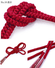 画像をギャラリービューアに読み込む, 帯締め 丸組 正絹 単品 暖色系 選べる 12色 緑 白 黄 赤 ピンク カジュアル 通年 丸締め 和装小物 女性 レディース DM便発送可能 送料無料対象外 セール対象外 KZ wgふち