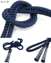 画像をギャラリービューアに読み込む, 帯締め 丸組 正絹 単品 寒色系 選べる 11色 黒 白 青 紺 紫 カジュアル 通年 丸締め 和装小物 女性 レディース DM便発送可能 送料無料対象外 セール対象外 KZ wgふち