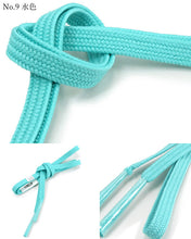 画像をギャラリービューアに読み込む, 帯締め 平組 正絹 単品 寒色系 選べる 11色 黒 白 青 紺 紫 カジュアル 通年 平締め 和装小物 女性 レディース DM便発送可能 送料無料対象外 セール対象外 KZ wgふち